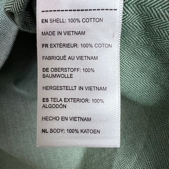 UNTUCKit Librando Cotton Button Down Shirt Slim Fit in Green Men's Size Medium - Picture 14 of 16